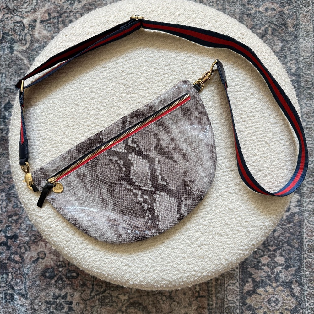 NWOT Clare V Nordstrom Anniversary Sale Snakeskin Grande Fanny